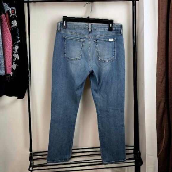 7 For All Mankind Womens 8 snakeskin print Band Ankle Straight Jeans - Picture 4 of 10